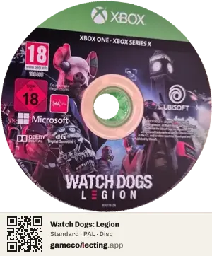 Watch Dogs: Legion Xbox One, PAL disc