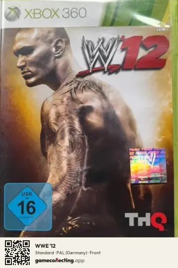 WWE '12 Xbox 360, Germany box front