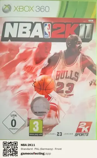NBA 2K11 Xbox 360, Germany box front