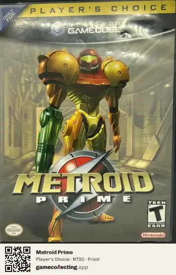 Metroid Prime Nintendo GameCube, NTSC box front
