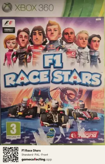 F1 Race Stars Xbox 360, PAL box front