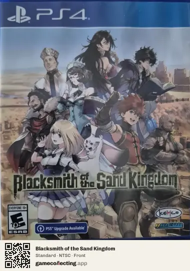 Blacksmith of the Sand Kingdom PlayStation 4, NTSC box front