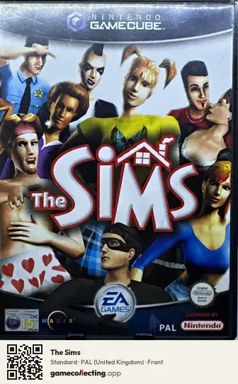 The Sims Nintendo GameCube, United Kingdom box front