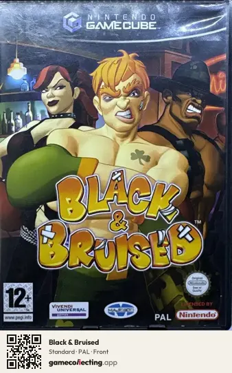 Black & Bruised Nintendo GameCube, PAL box front