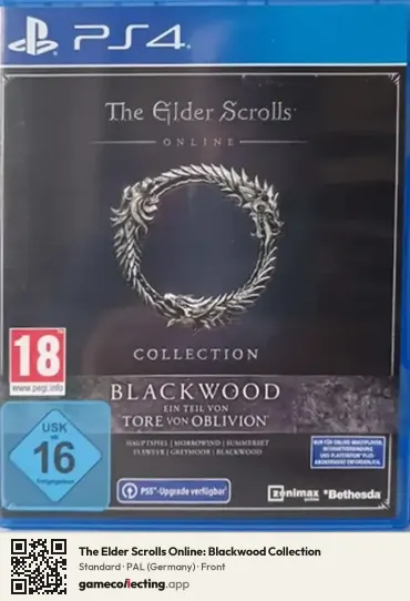 The Elder Scrolls Online: Blackwood Collection PlayStation 4, Germany box front