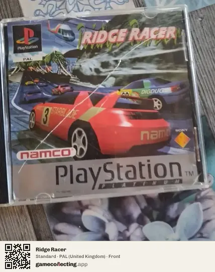 Ridge Racer PlayStation, United Kingdom box front