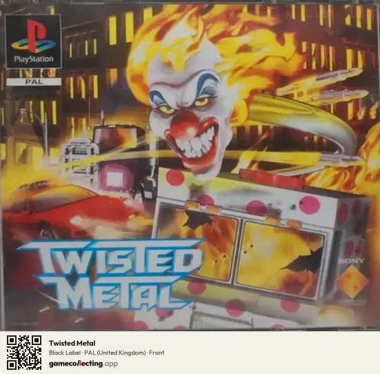 Twisted Metal PlayStation, United Kingdom box front