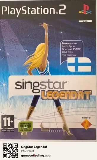 SingStar Legendat PlayStation 2, PAL box front