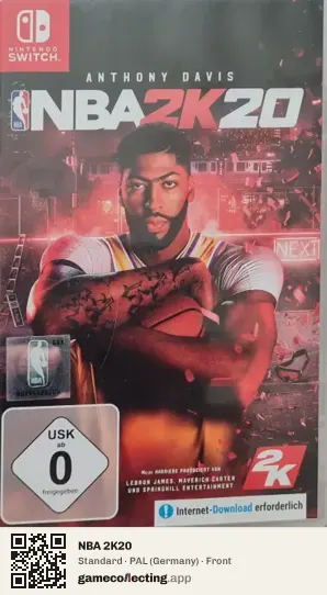 NBA 2K20 Nintendo Switch, Germany box front