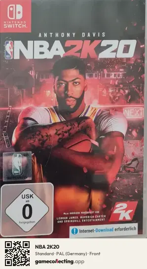 NBA 2K20 Nintendo Switch, Germany box front