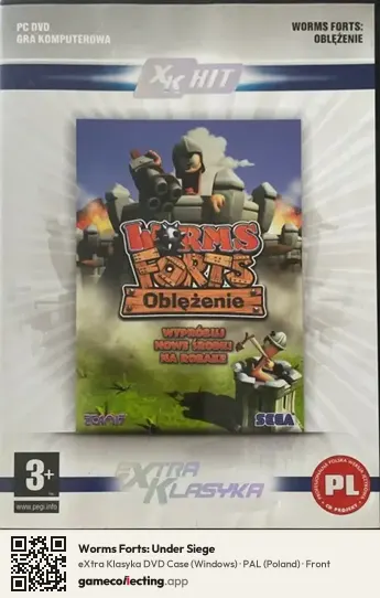 Worms Forts: Under Siege Computer, Poland box front
