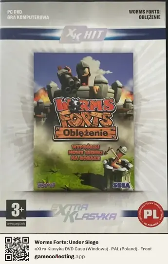 Worms Forts: Under Siege Computer, Poland box front