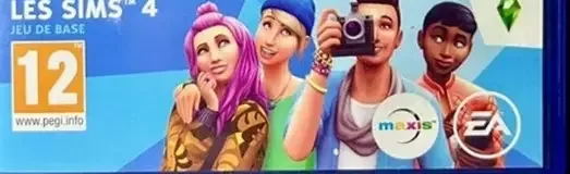 The Sims 4, the USK square on its front