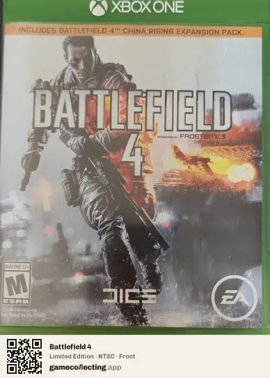 Battlefield 4 Xbox One, NTSC box front