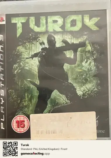 Turok PlayStation 3, United Kingdom box front