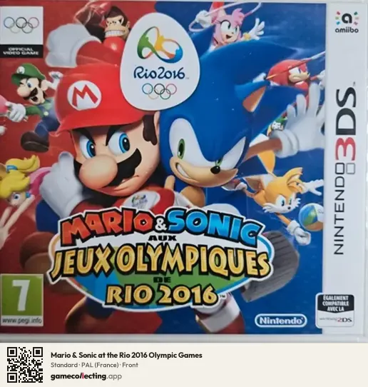 Mario & Sonic at the Rio 2016 Olympic Games Nintendo 3DS, France box front