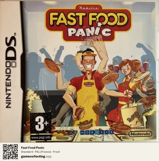 Fast Food Panic Nintendo DS, France box front