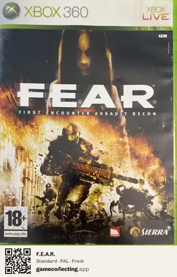F.E.A.R. Xbox 360, PAL box front