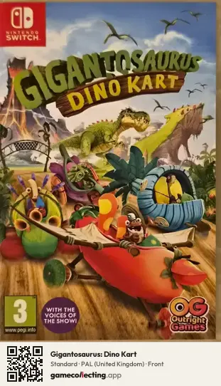 Gigantosaurus: Dino Kart Nintendo Switch, United Kingdom box front