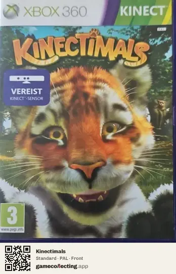 Kinectimals Xbox 360, PAL box front