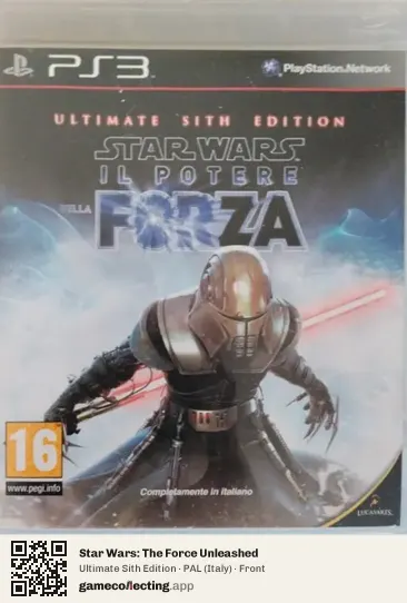 Star Wars: The Force Unleashed PlayStation 3, Italy box front