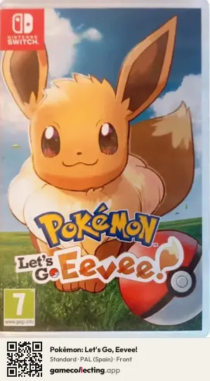 Pokémon: Let's Go, Eevee! Nintendo Switch, Spain box front