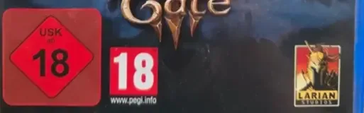 Baldur's Gate III, the USK square on its front