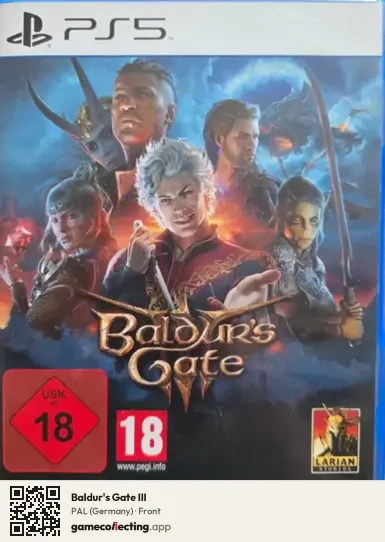 Baldur's Gate III PlayStation 5, Germany box front