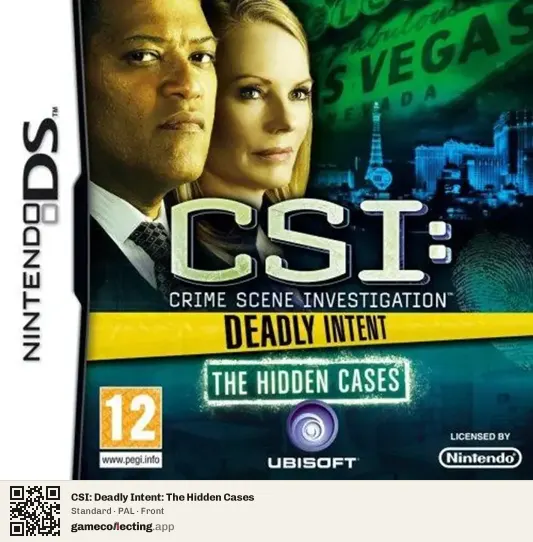 CSI: Deadly Intent: The Hidden Cases Nintendo DS, PAL box front