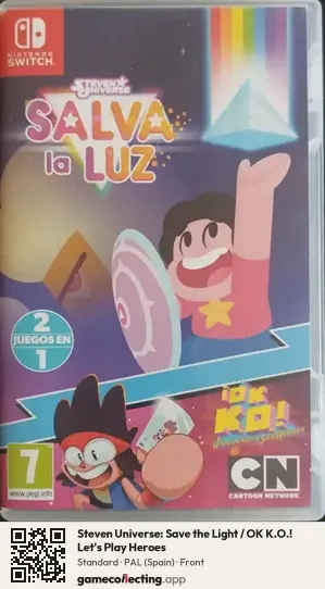 Steven Universe: Save the Light / OK K.O.! Let's Play Heroes Nintendo Switch, Spain box front