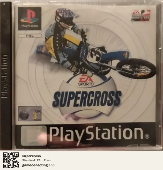 Supercross PlayStation, PAL box front