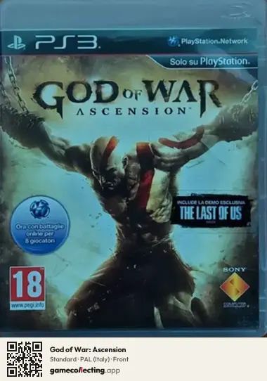 God of War: Ascension PlayStation 3, Italy box front