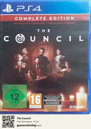 The Council PlayStation 4, Germany box front