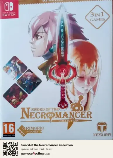 Sword of the Necromancer Collection Nintendo Switch, PAL box front