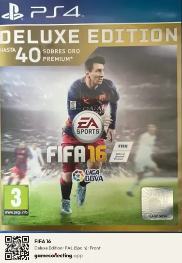 FIFA 16 PlayStation 4, Spain box front
