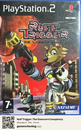 Ruff Trigger: The Vanocore Conspiracy PlayStation 2, PAL box front