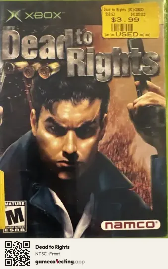 Dead to Rights Xbox, NTSC box front
