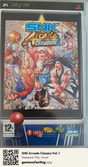 SNK Arcade Classics Vol. 1 PlayStation Portable, PAL box front