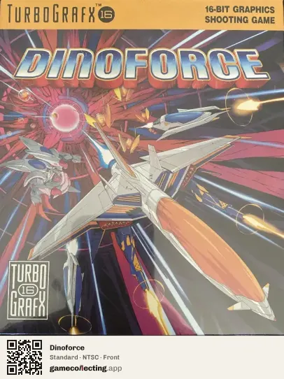 Dinoforce TurboGrafx-16, NTSC box front