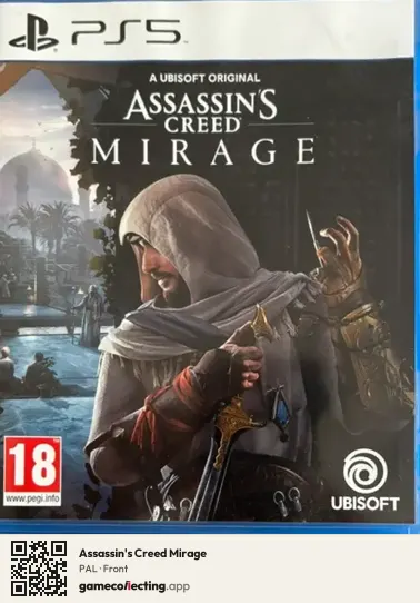 Assassin's Creed Mirage PlayStation 5, PAL box front