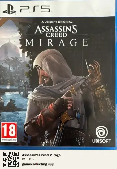 Assassin's Creed Mirage PlayStation 5, PAL box front