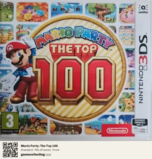 Mario Party: The Top 100 Nintendo 3DS, France box front
