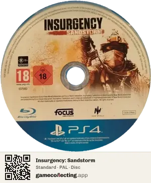 Insurgency: Sandstorm PlayStation 4, PAL disc