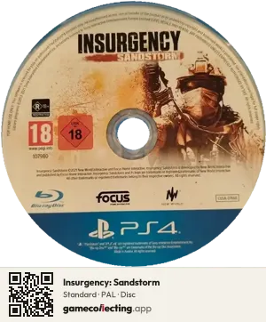 Insurgency: Sandstorm PlayStation 4, PAL disc