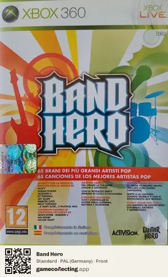 Band Hero Xbox 360, Germany box front