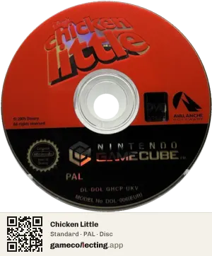Chicken Little Nintendo GameCube, PAL disc
