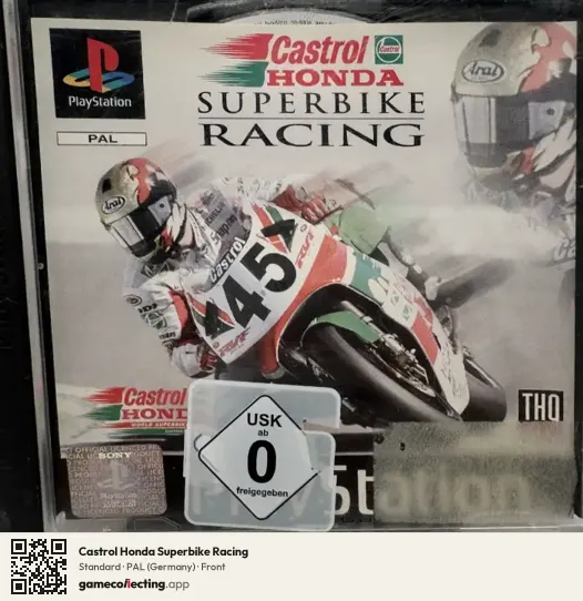 Castrol Honda Superbike Racing PlayStation, Germany box front