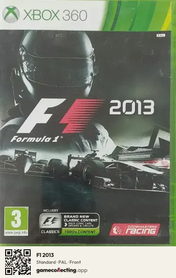 F1 2013 Xbox 360, PAL box front