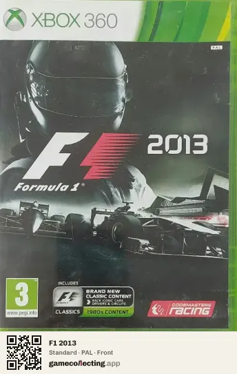 F1 2013 Xbox 360, PAL box front