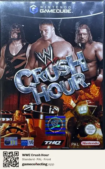WWE Crush Hour Nintendo GameCube, PAL box front